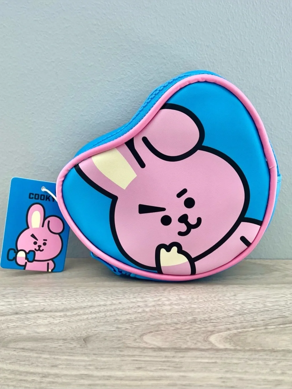 **UNAVAILABLE**BTS BT21 Mini Heart Shaped Accessories/Makeup Bag
